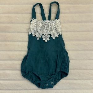 Boho baby romper